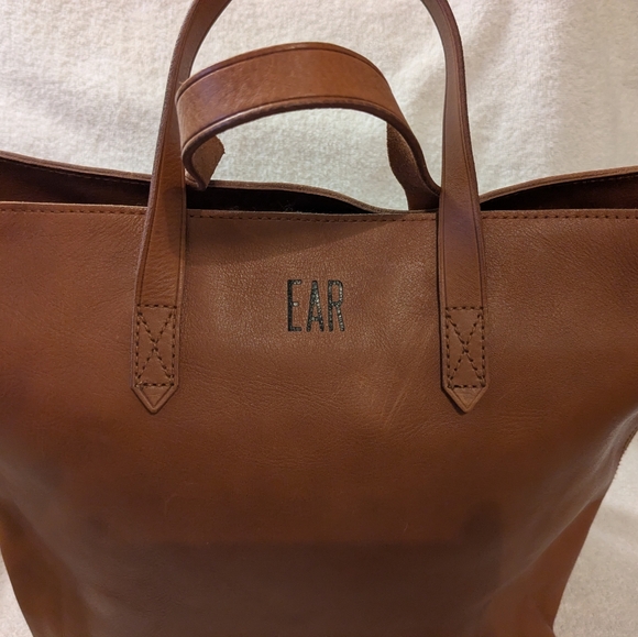 Madewell Large Leather Zip Top Transport Crossbody Purse Satchel Light Brown - Picture 13 of 15